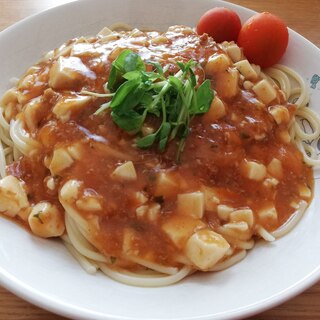 麻婆パスタ